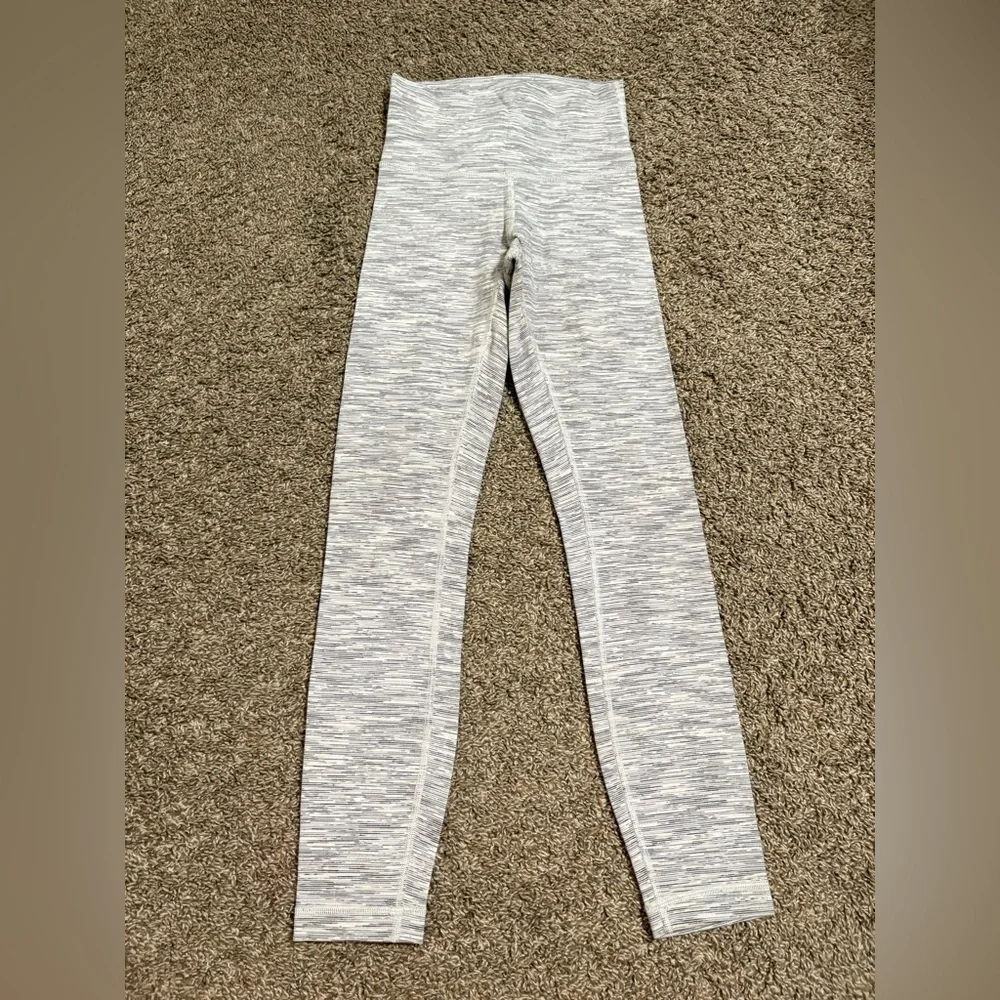 Lululemon Athletica Light Gray Leggings - Picture 1 of 6